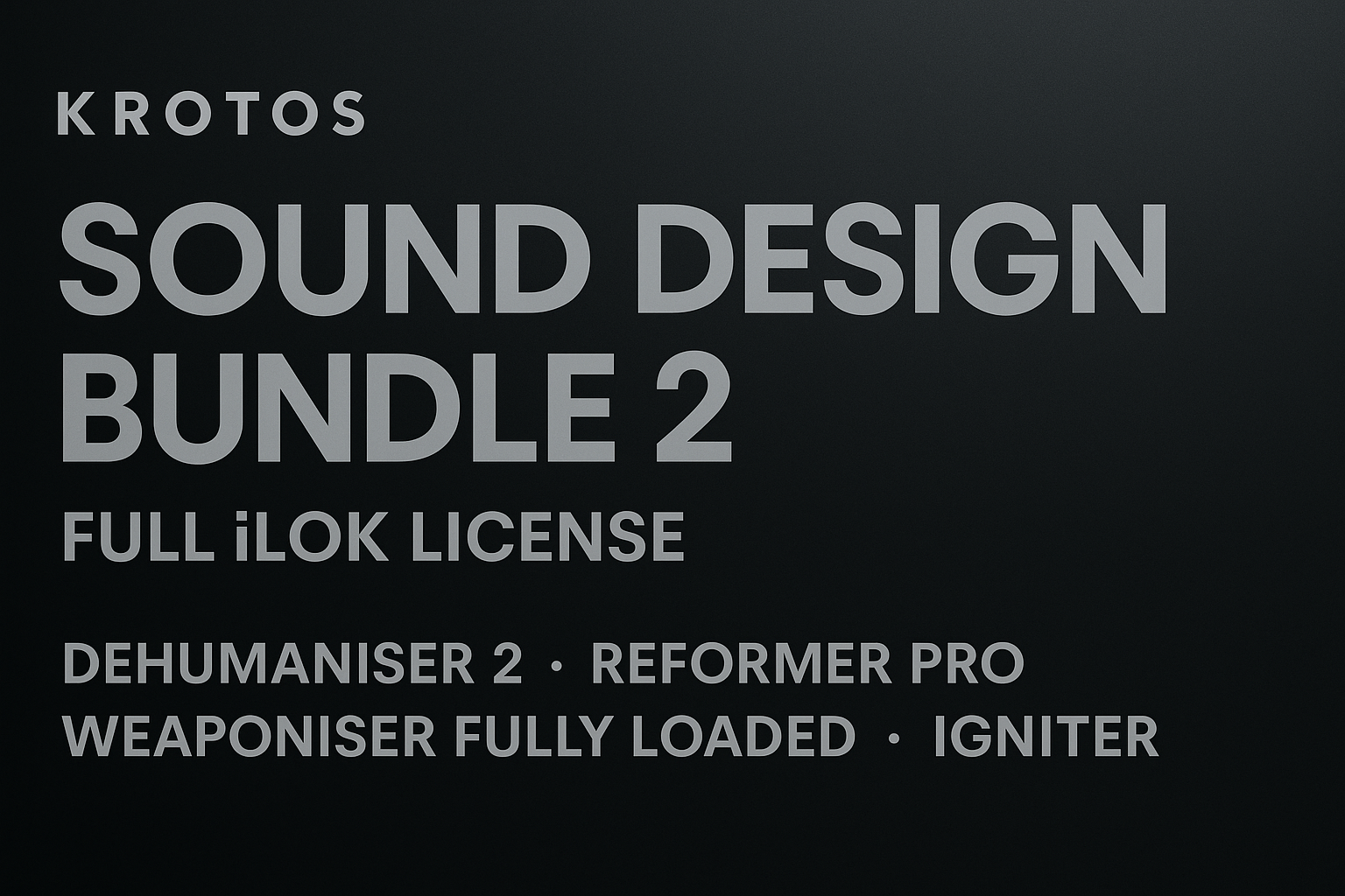 Krotos Sound Design Bundle 2